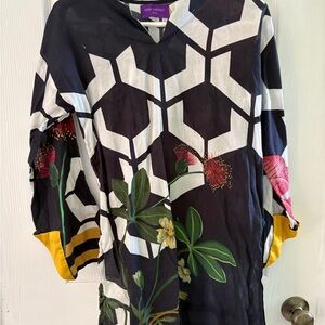 Sana Safinaz Floral Geometric Boho tunic